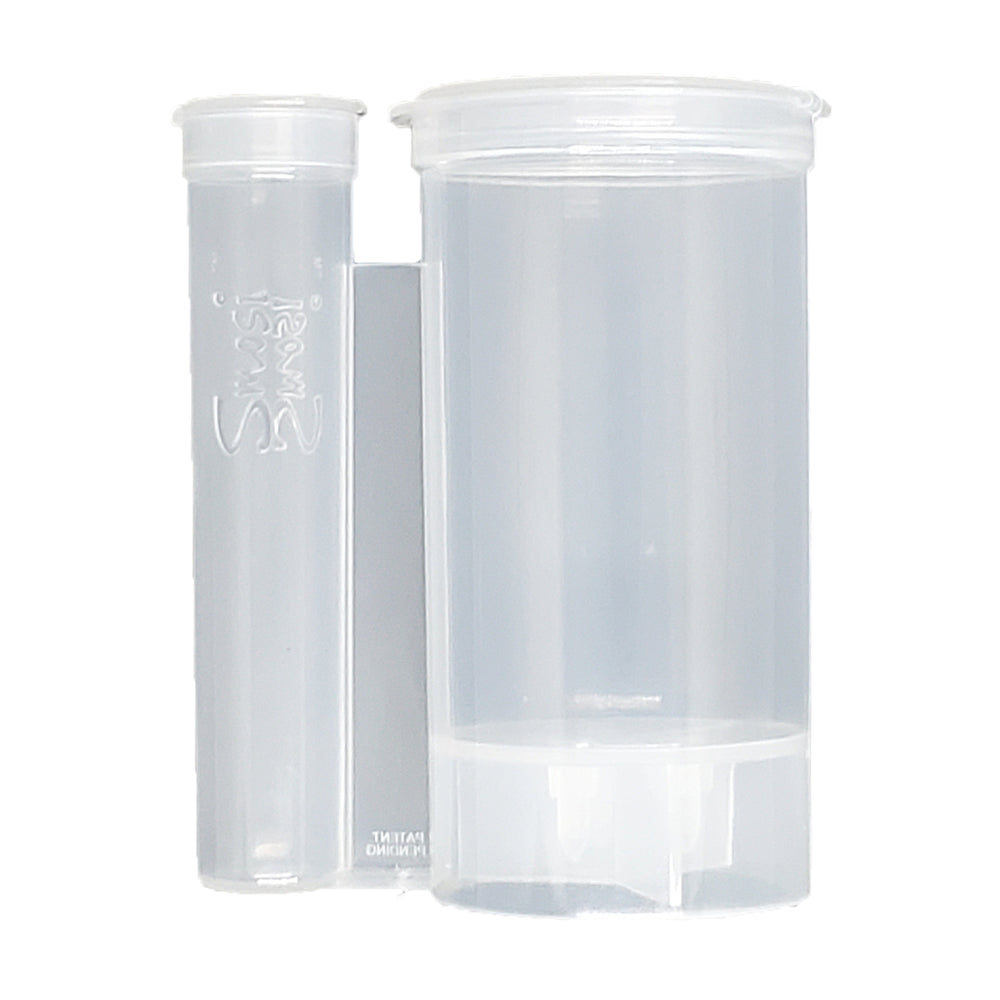 packaging for your weed. Clear container for pre-roll and buds