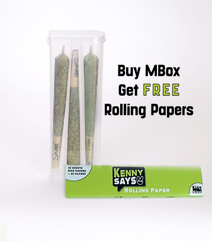 smoking accessories - preroll storage with rolling paper