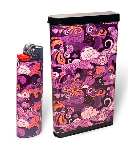 decorated joint case with 5 pre rolled cones