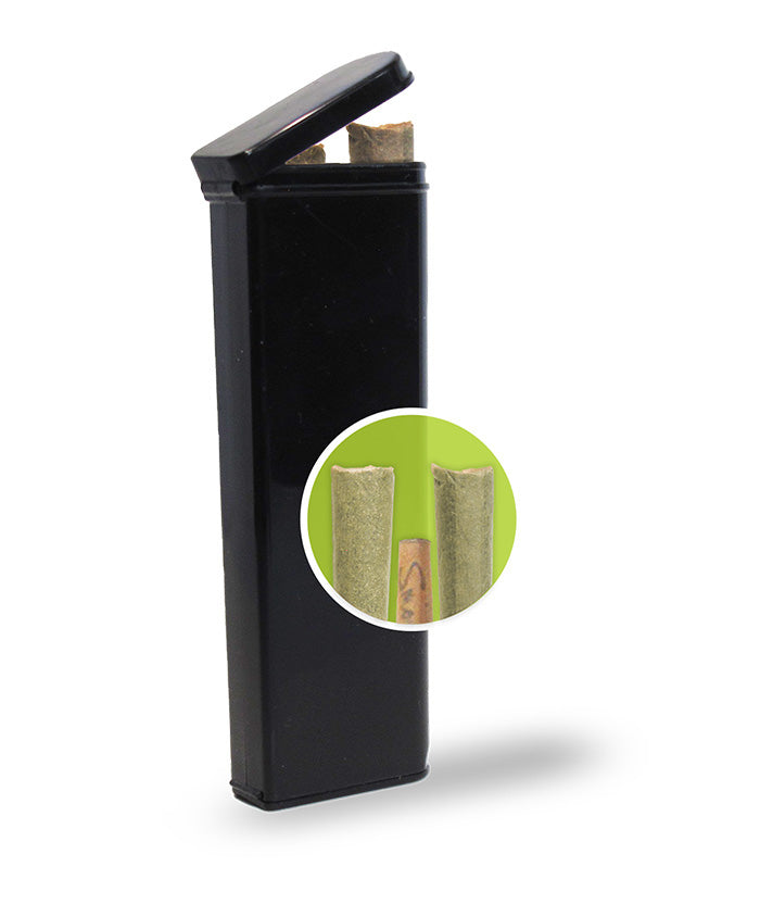 Pre-roll storage solution. Black MBox for your Pre-roll. come with pre-roll cone