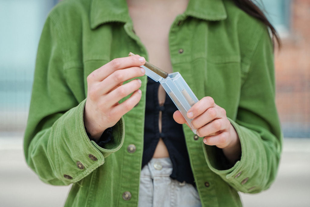 container to stash your pre-roll in with separate compartments