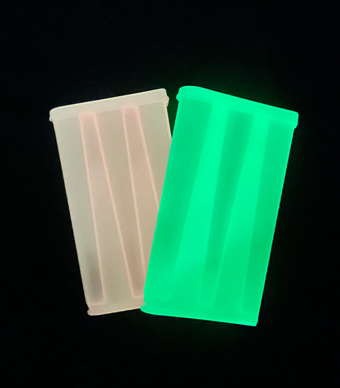 glow in the dark  joint case with 5 pre rolled cones