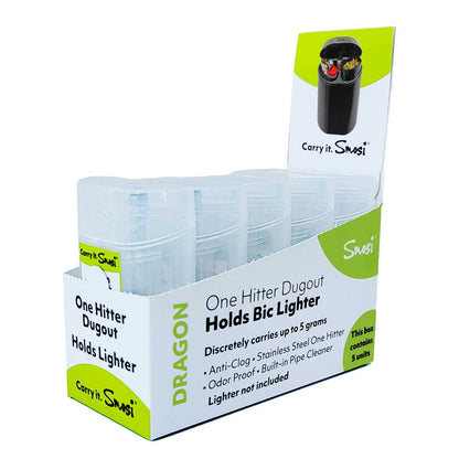 one hitter dugout with pipe and lighter