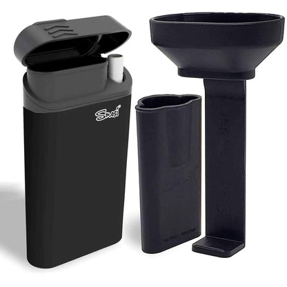 Smosi Original dugout with one-hitter pipe, funnel and pusher tool-black pattern